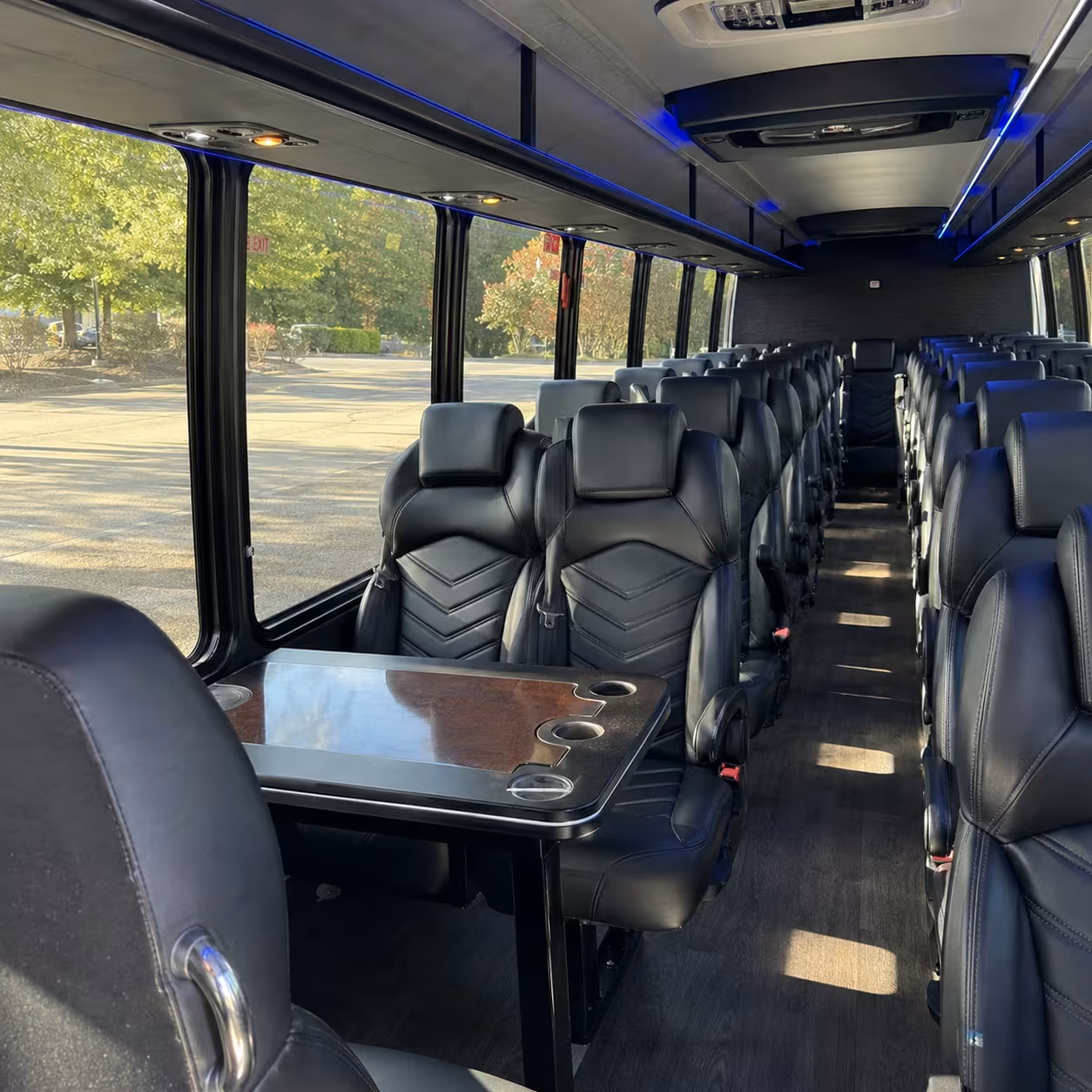 25 passenger minibus interior