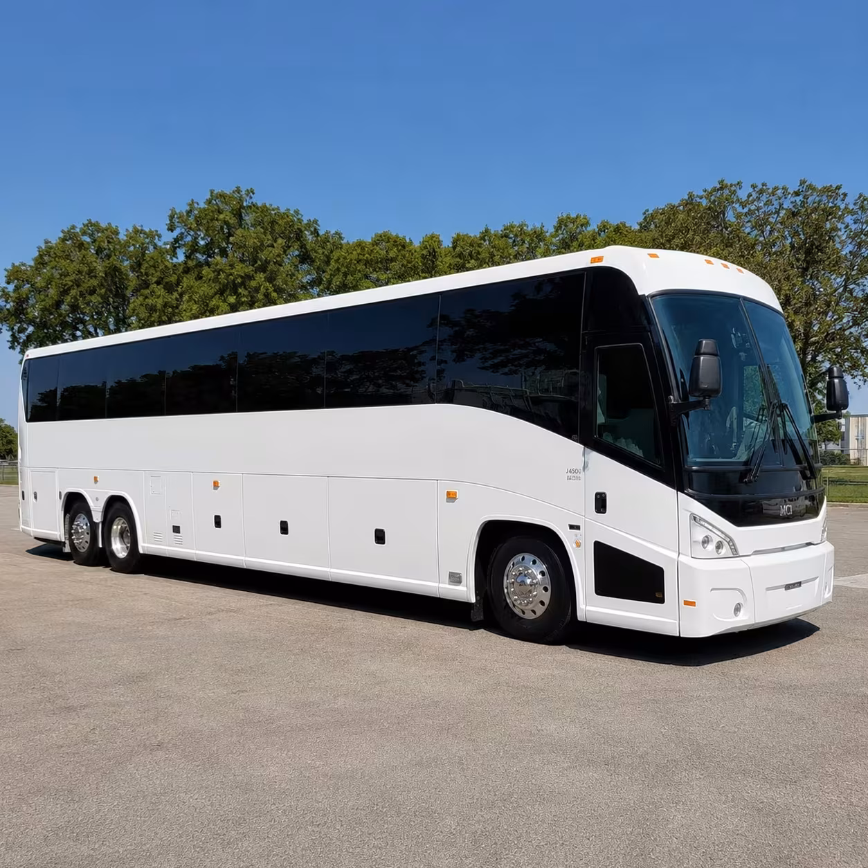 hamilton charter bus rental exterior