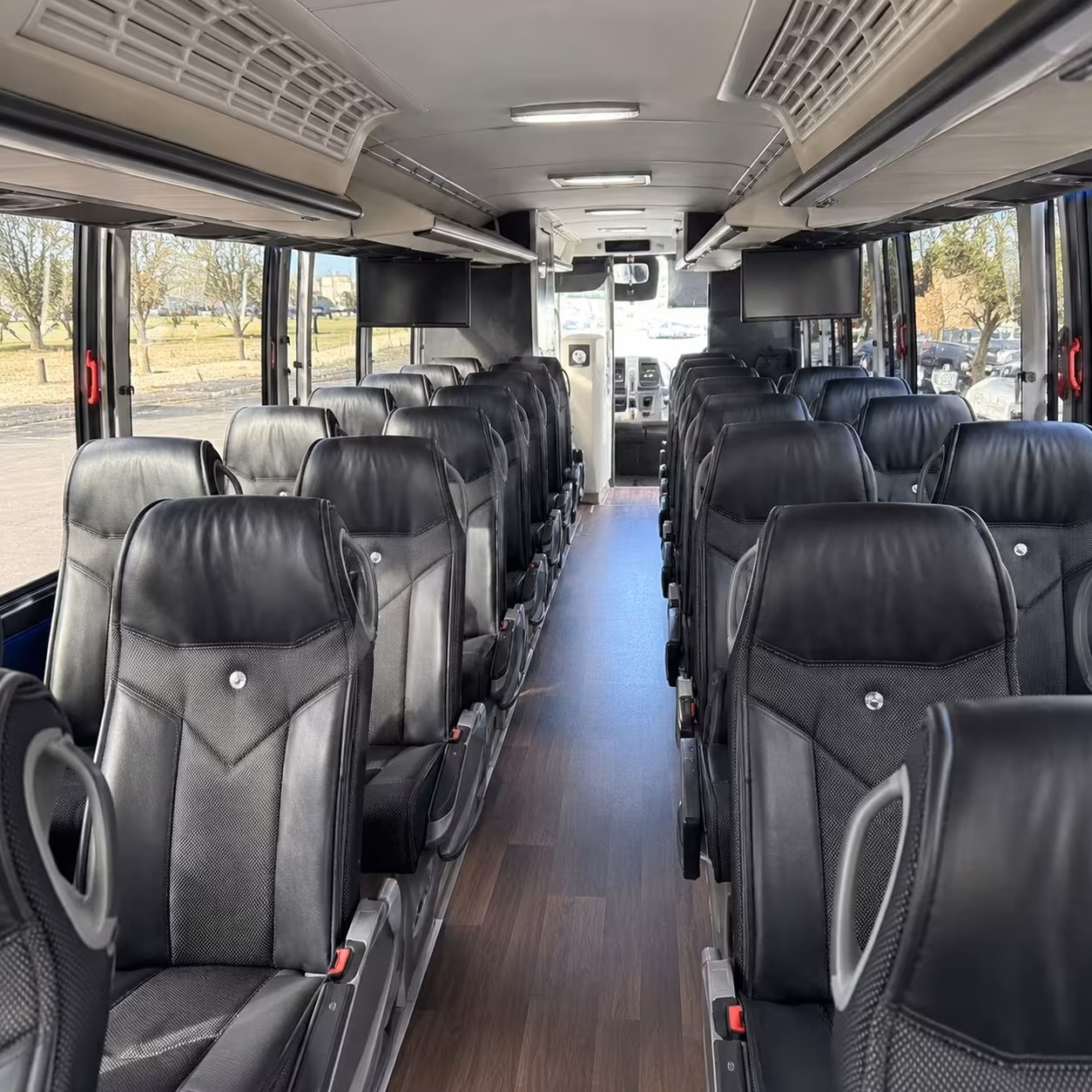 rent one hamilton charter bus instead of a long distance car caravan