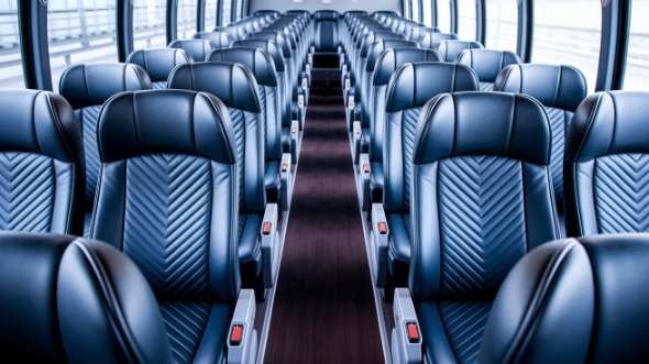 hamilton 56 passenger charter bus inside
