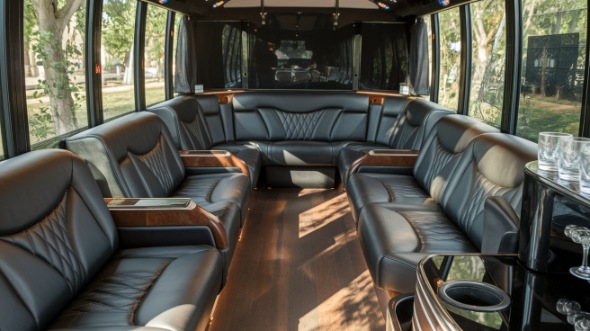 hamilton party bus rental inside