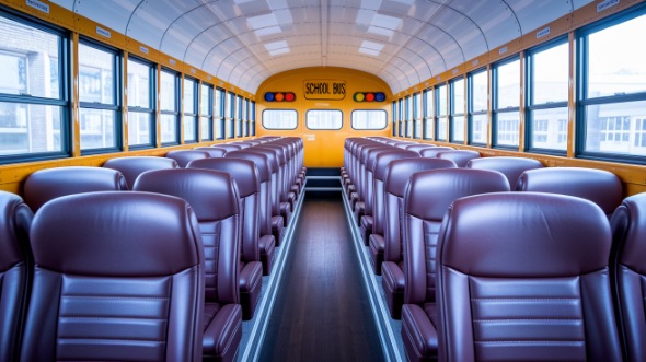 hamilton school bus rental inside