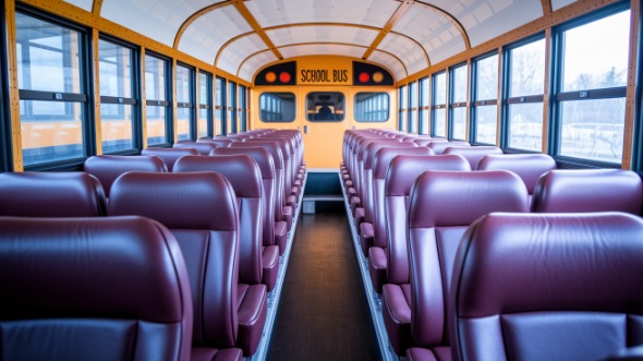 school bus rental interior hamilton