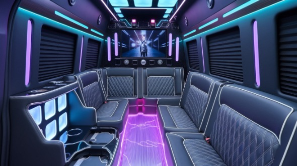 sprinter limo rental interior hamilton